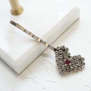 DANNIJO Amari Crystal Heart Bobby Pin